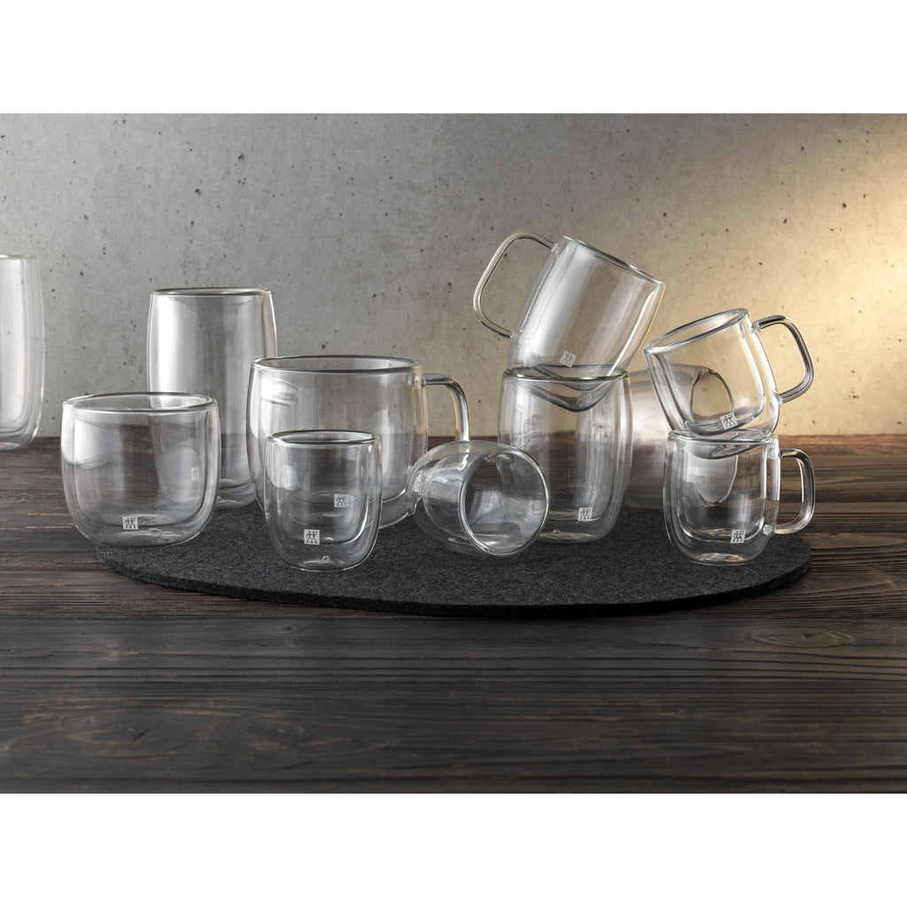 ZWILLING Sorrento Plus 2 Piece Espresso Glass Set, Transparent-1