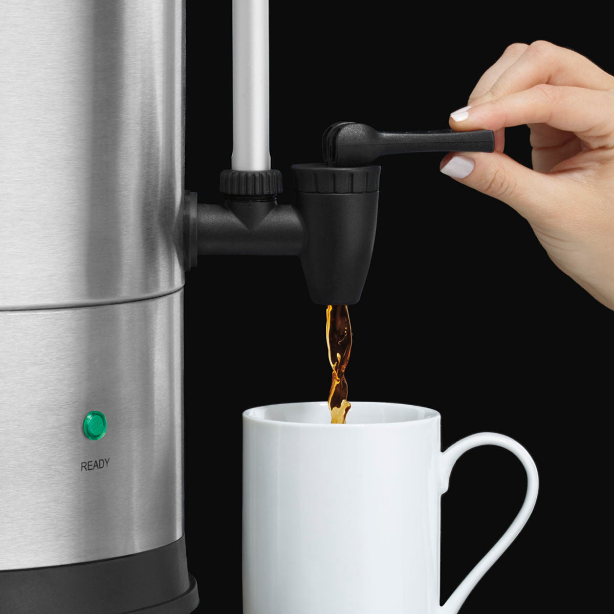 WCU110 110-Cup Stainless-Steel Coffee Urn by Waring Commercial-1