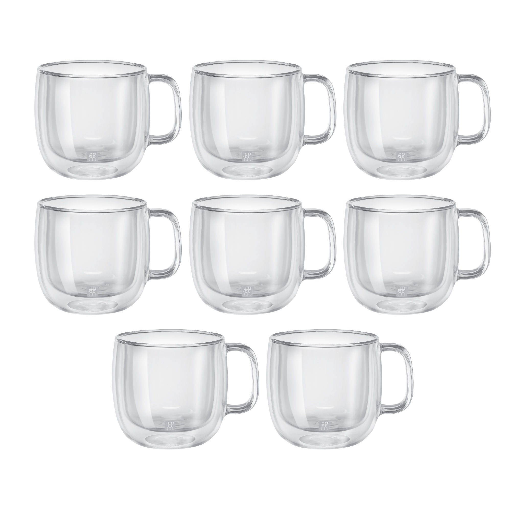 ZWILLING Sorrento Plus 8 Piece Cappuccino Mug Set - Value Pack, Transparent-2
