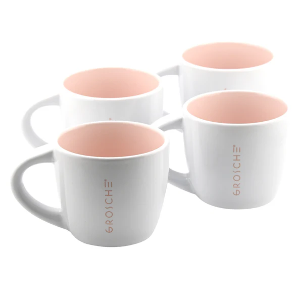 PORTO CREMA Ceramic Espresso Cups - 4 Pack, 5 fl. oz
