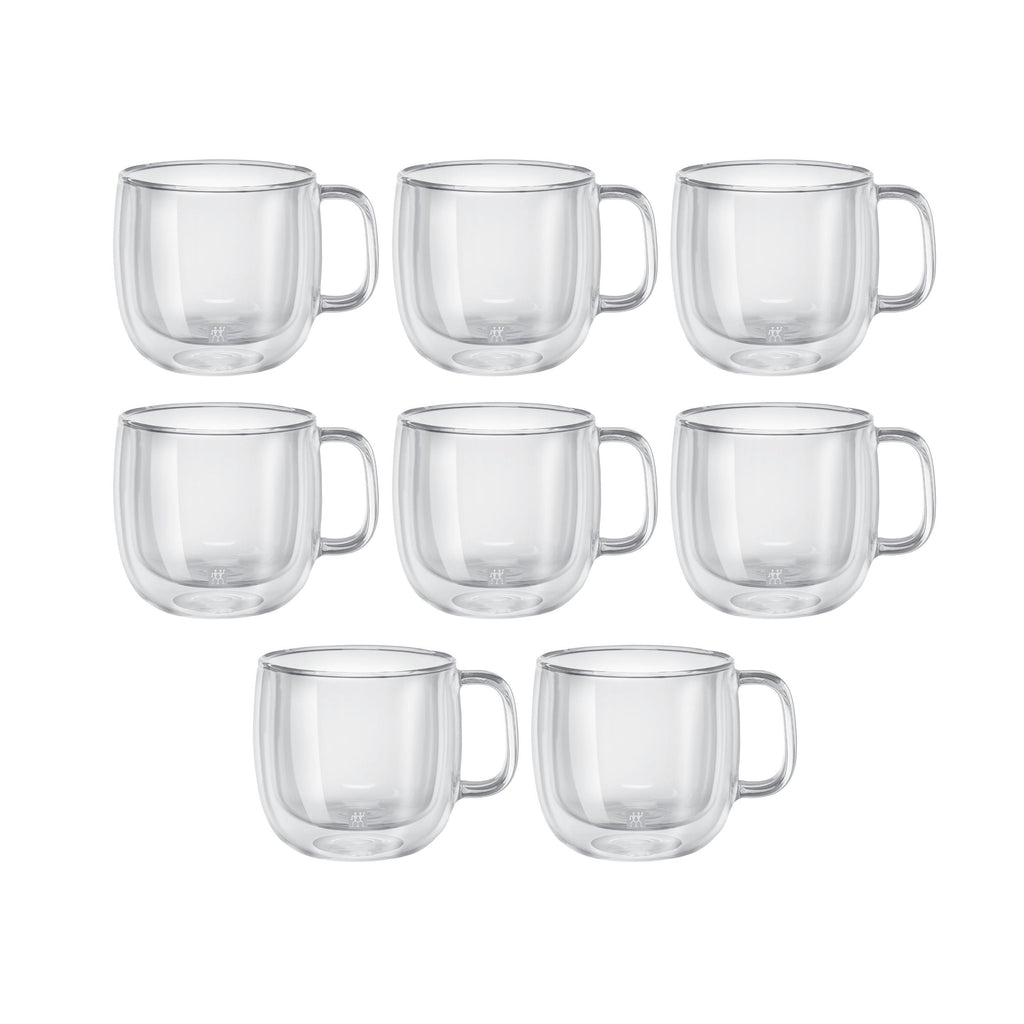 ZWILLING Sorrento Plus 8 Piece Cappuccino Mug Set - Value Pack, Transparent-0