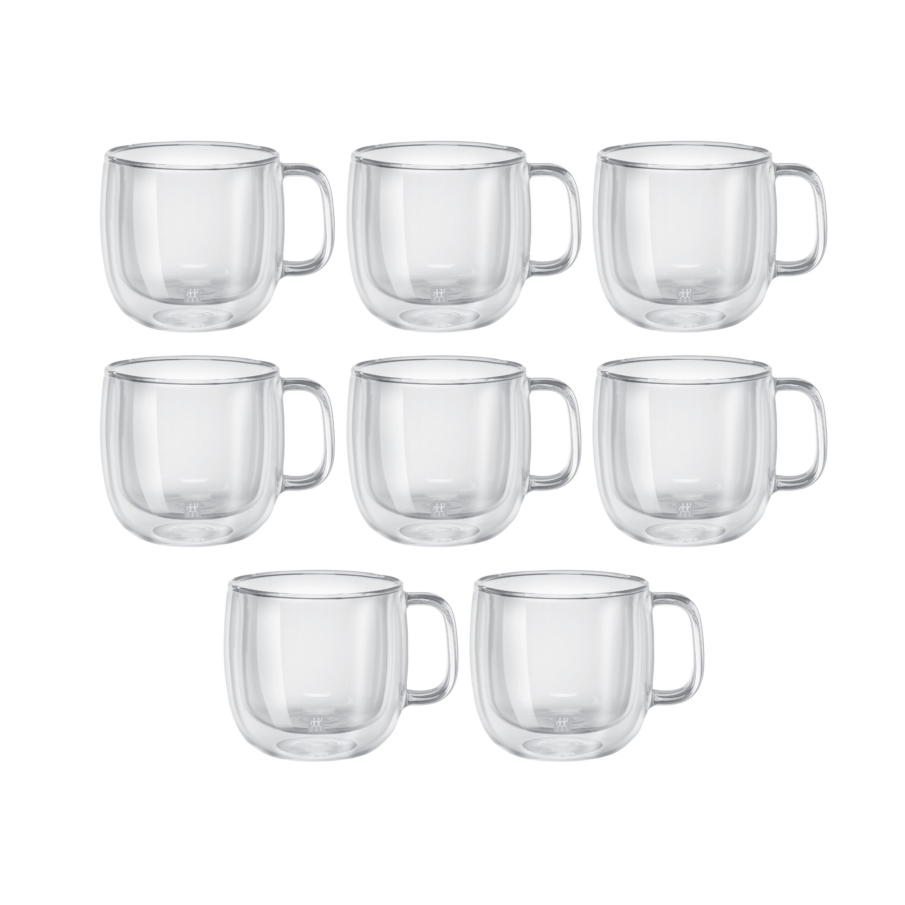 ZWILLING Sorrento Plus 8 Piece Cappuccino Mug Set - Value Pack, Transparent-0