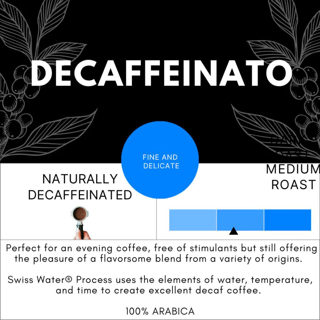 DECAFFEINATO Swiss Water Method 1000 G - BEANS