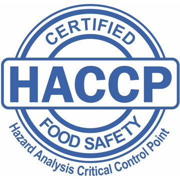 HACCP Food Safety Certified
